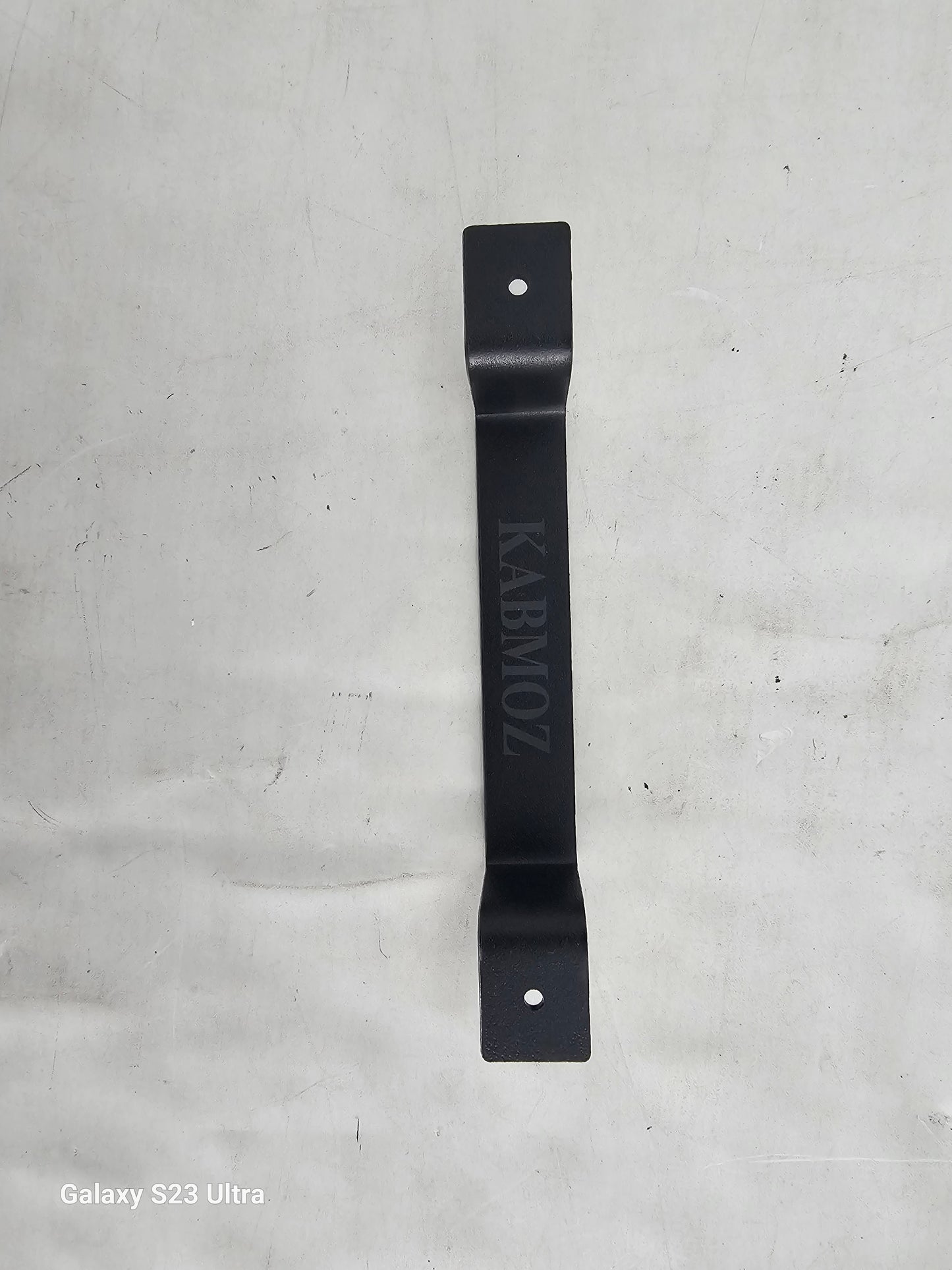 kabmoz Premium Black Barn Door Handle - Stylish Right Angle Design - Durable and Easy to Install
